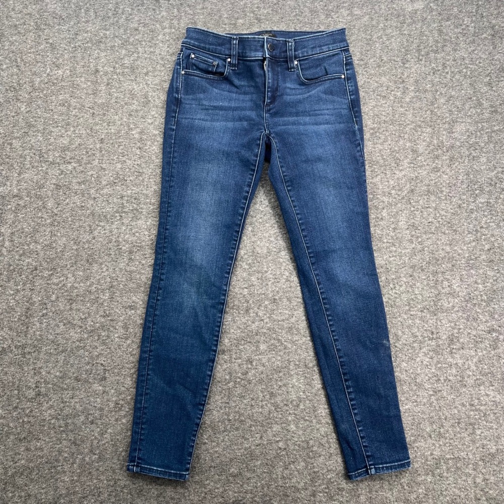 Ann Taylor Factory Modern Skinny Jeans Dark Wash Blue Stretch Denim Womens 2P